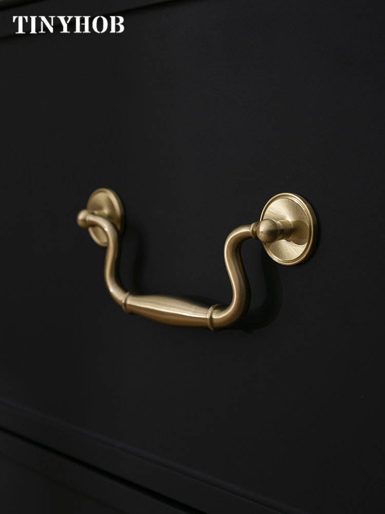 Puxadores de Latão Sólido Vint - Furniture Hardware Drop Pulls avaliação e preço