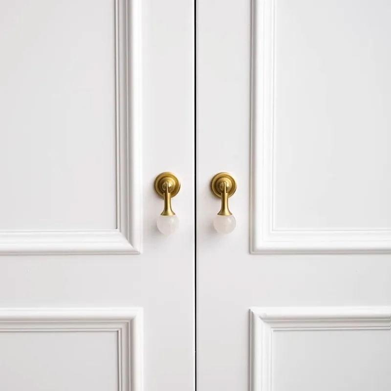Bola de cristal branco + puxad - Furniture Hardware Drop Pulls avaliação e preço