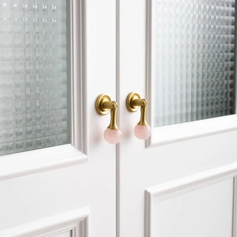 Bola de cristal branco + puxad - Furniture Hardware Drop Pulls avaliação e preço