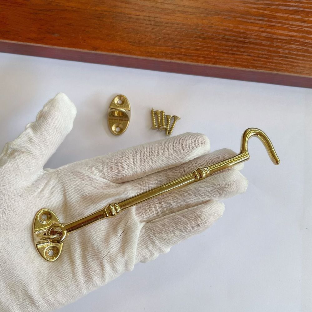 Gancho de janela em latão maci - Furniture Hardware Fitting avaliação e preço